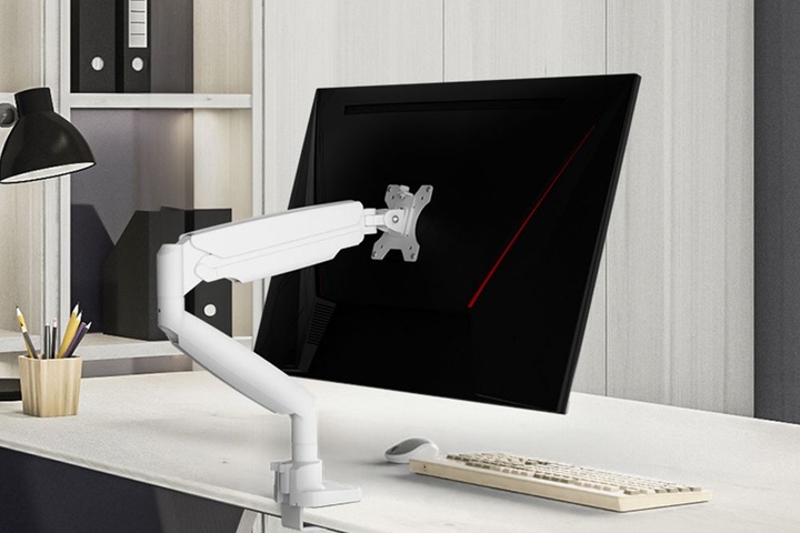 카멜마운트 싱글 고중량 모니터 거치대 모니터암 최대 45인치 MSS1H