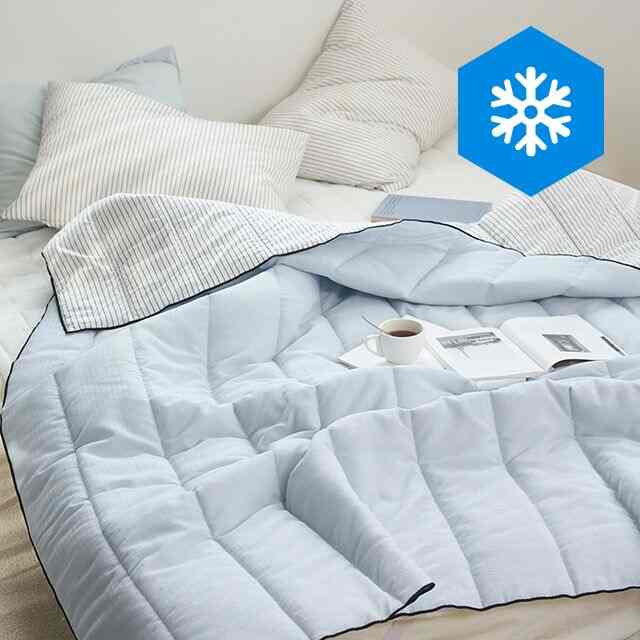 モダンストライプ Snow Ripple 夏用掛け布団［2色］