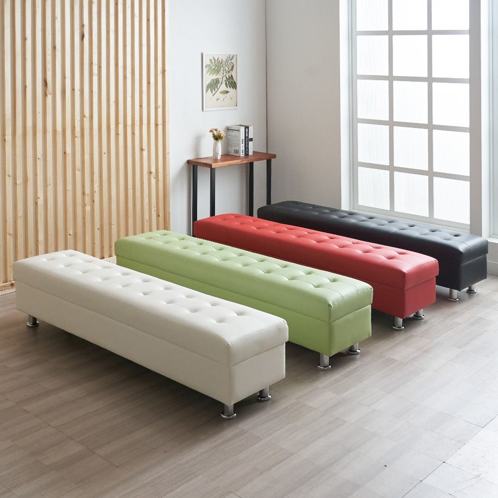 에보니아 레오 1800 인조가죽 벤치소파 4colors 