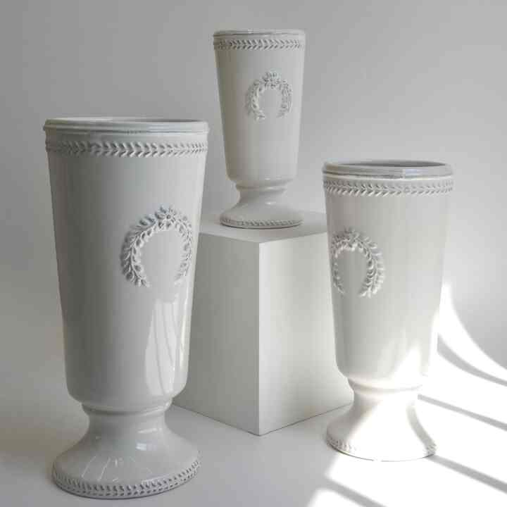 ロココ アンティーク セラミック フラワーベース