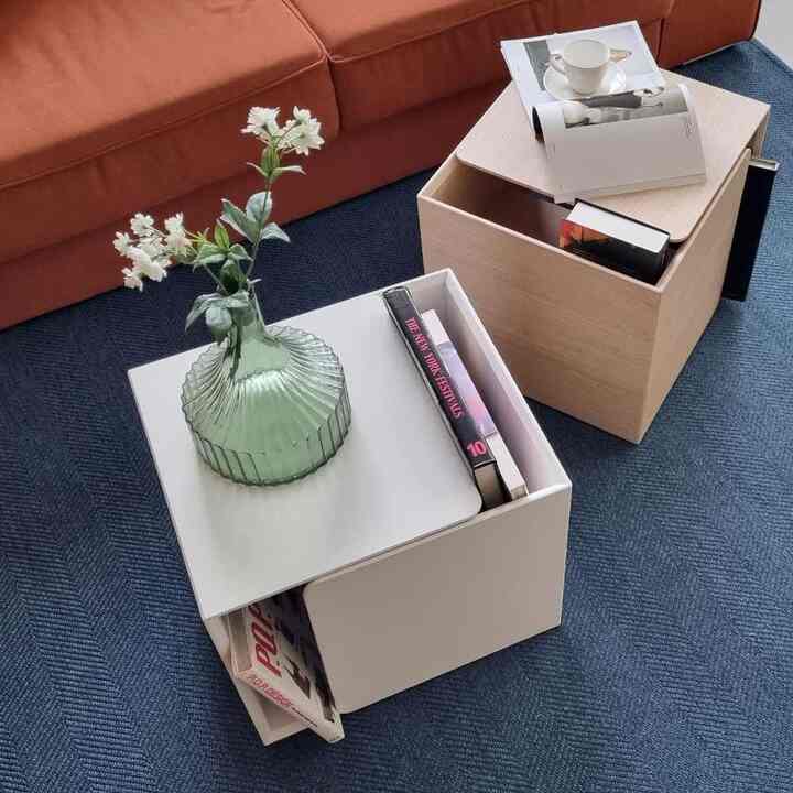 Multipurpose Cube Storage Table