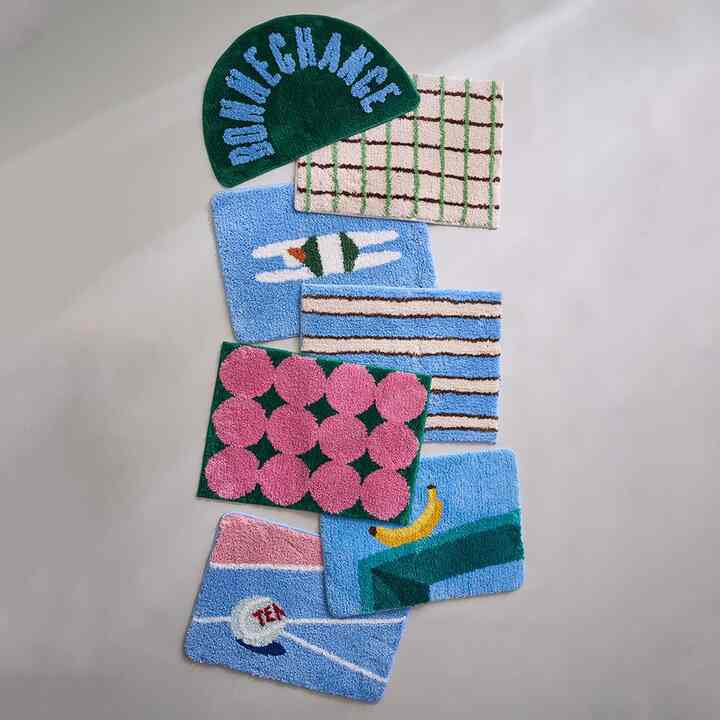 Fluffy Jacquard Door Mats