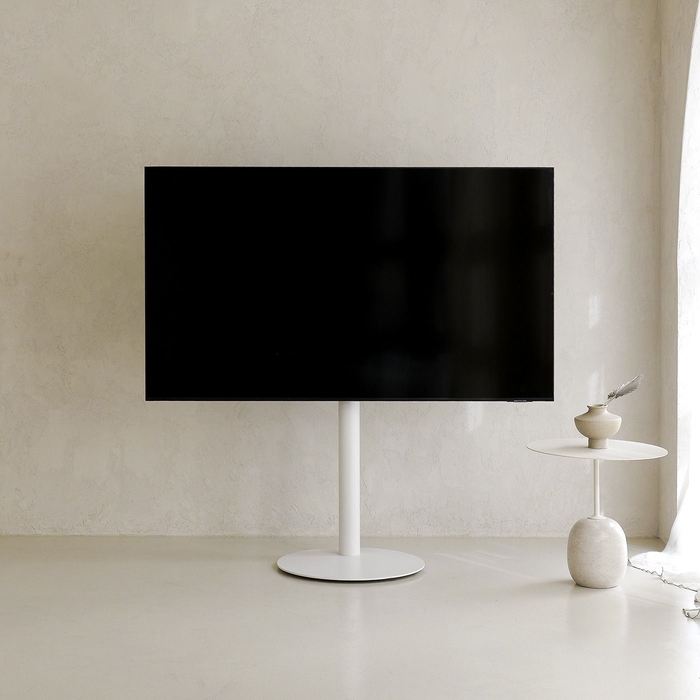 [신상품] 빌티니 플랫 화이트 TV스탠드