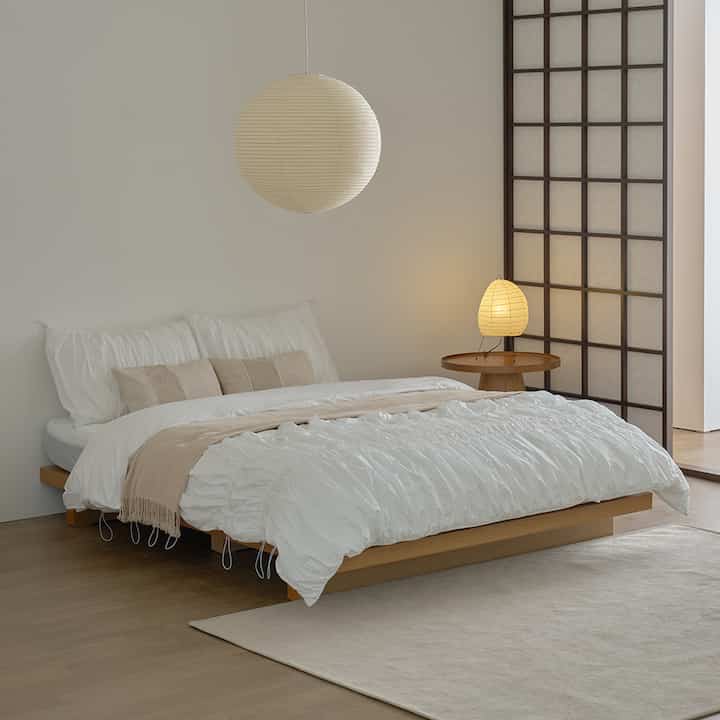 SLQK. NOBIS HOTEL ヘッドボードなし ベッドフレーム［3色・4サイズ］