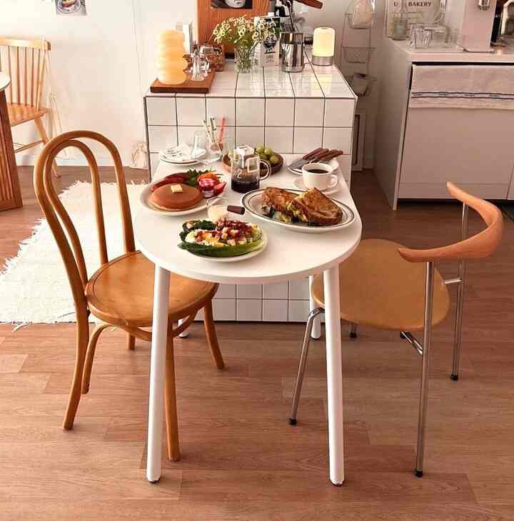 MINIMUL 半楕円 テーブル［3サイズ］