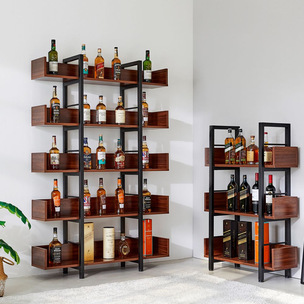 [신상품] 상도가구 우디스 진열장 3단 5단 10colors 거실장 위스키 술 장식장 홈바 선반