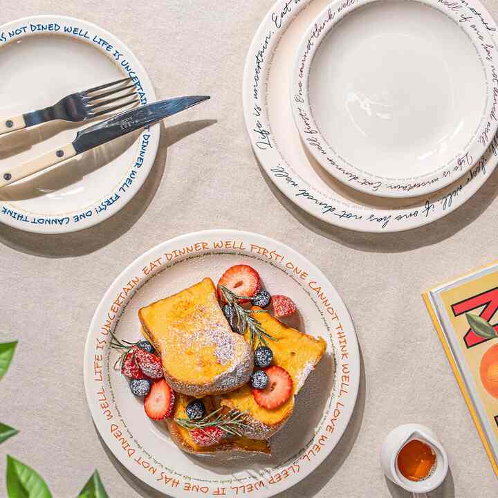 Letter 円形プレート 18cm［4色］