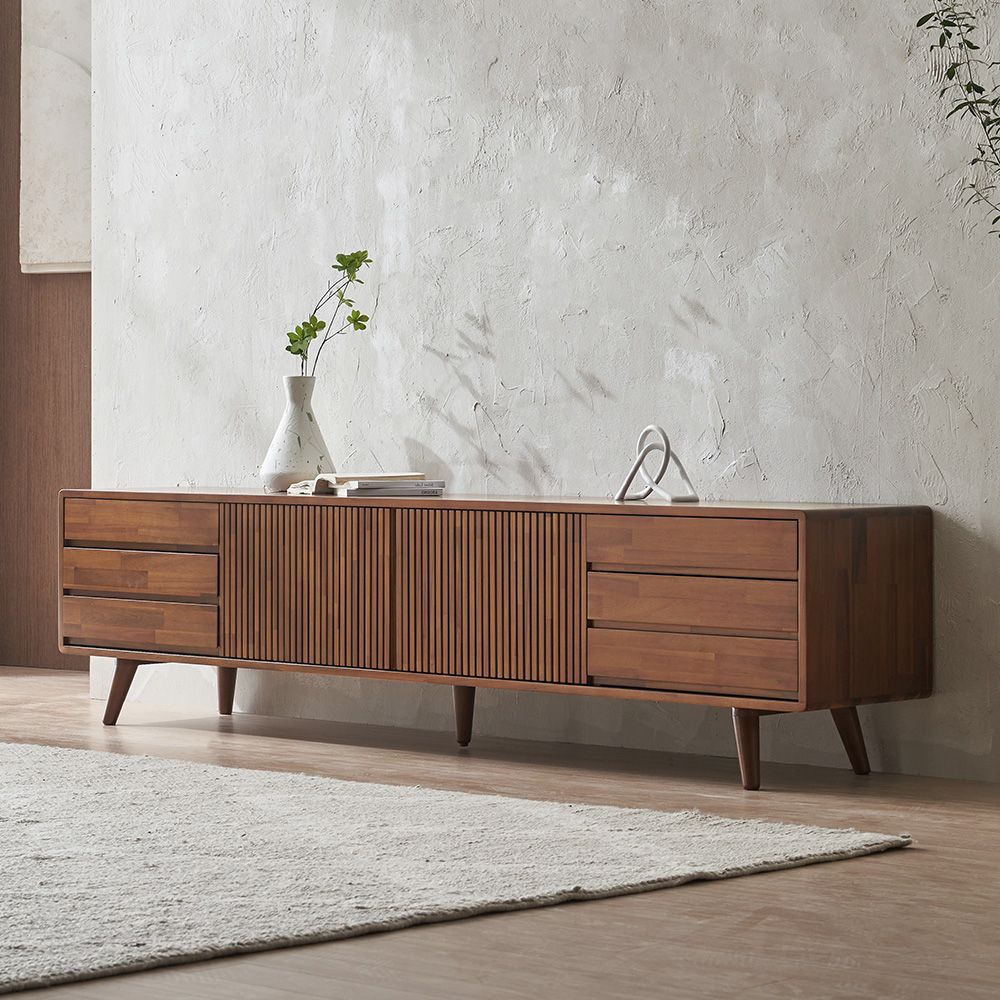 핀란디아 아브릴 원목 2000 낮은 거실장 