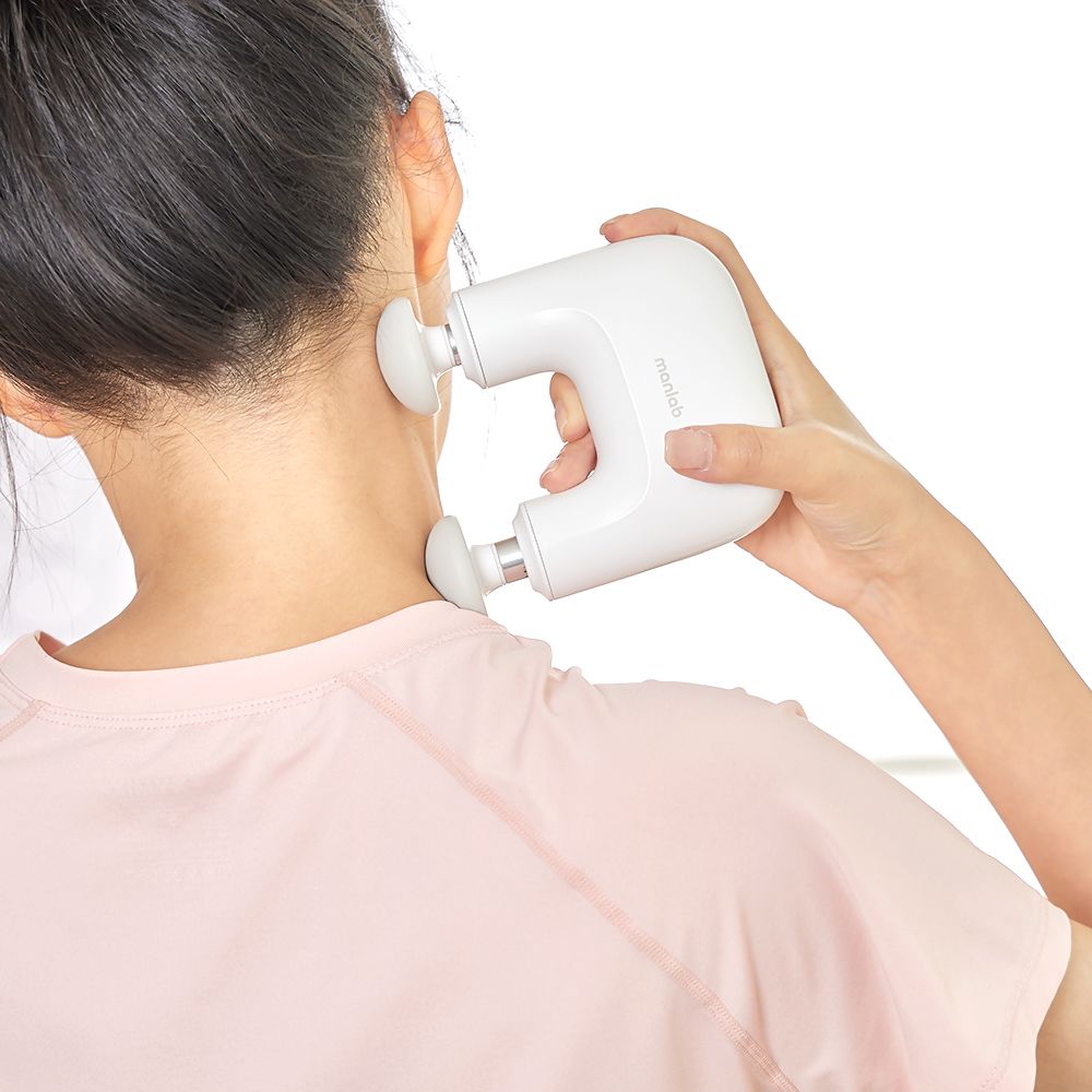 만렙 듀얼 미니 마사지건 무선 전동 휴대용 저소음 안마기 다리 어깨 마사지기