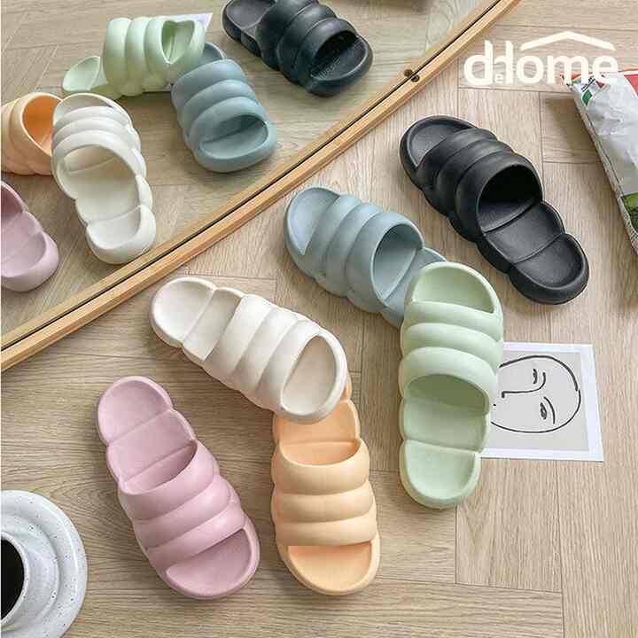 クッション 室内用 スリッパ［6色・2サイズ］