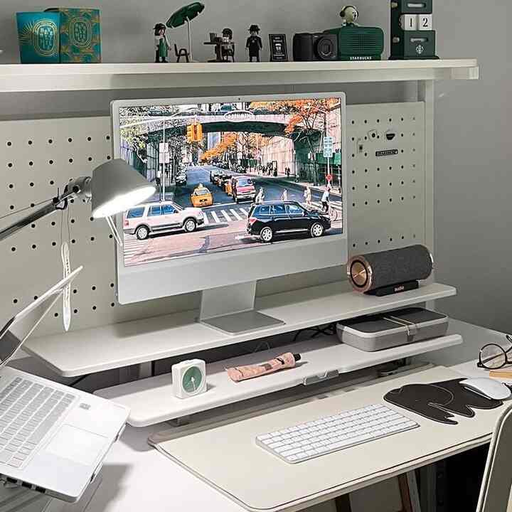 DM-95 2段 ワイド モニター台 950 mm［2色］