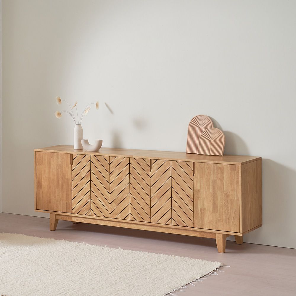 [신상품] 오크빌 바움 원목 높은거실장 2000