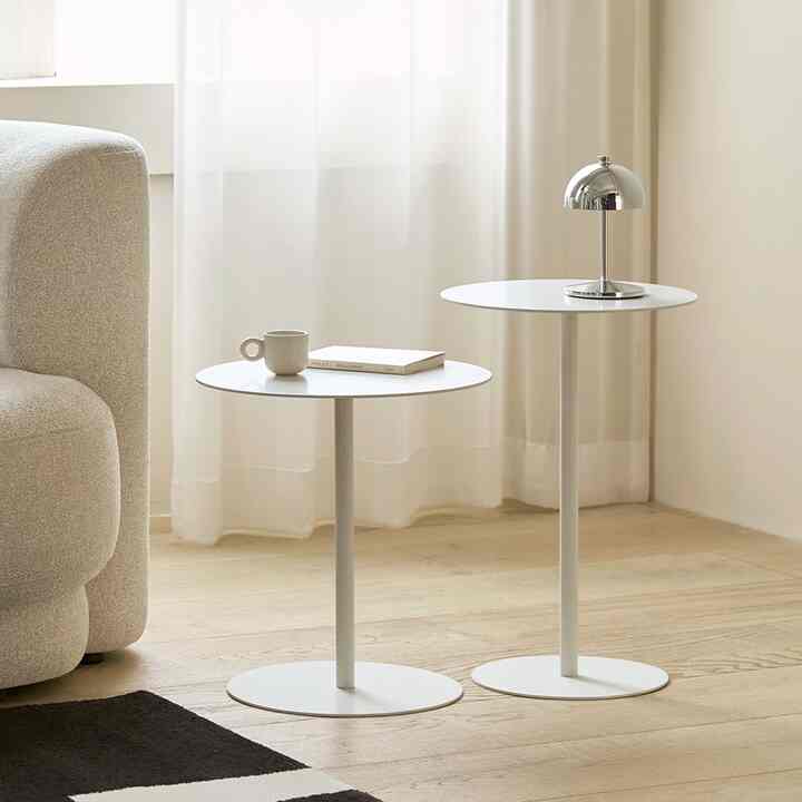Modern Round Metal Side Tables