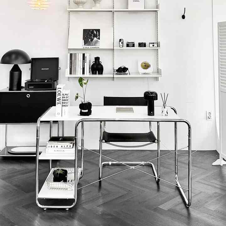 SOCIAL ミッドセンチュリーモダン デスク A 120㎝［2色］