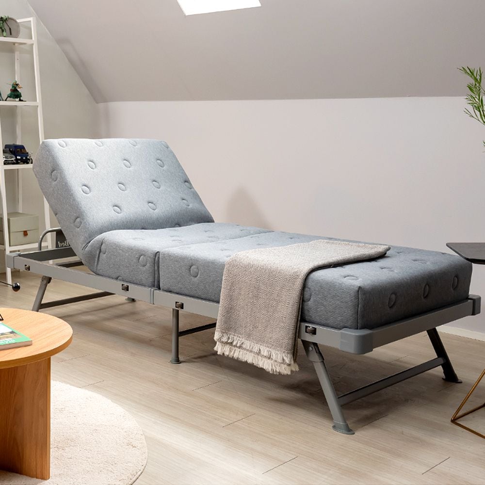 라꾸라꾸 침대1인용 프리미엄 포켓스프링 매트리스 간이베드 CBK-024P 온열매트 포함 