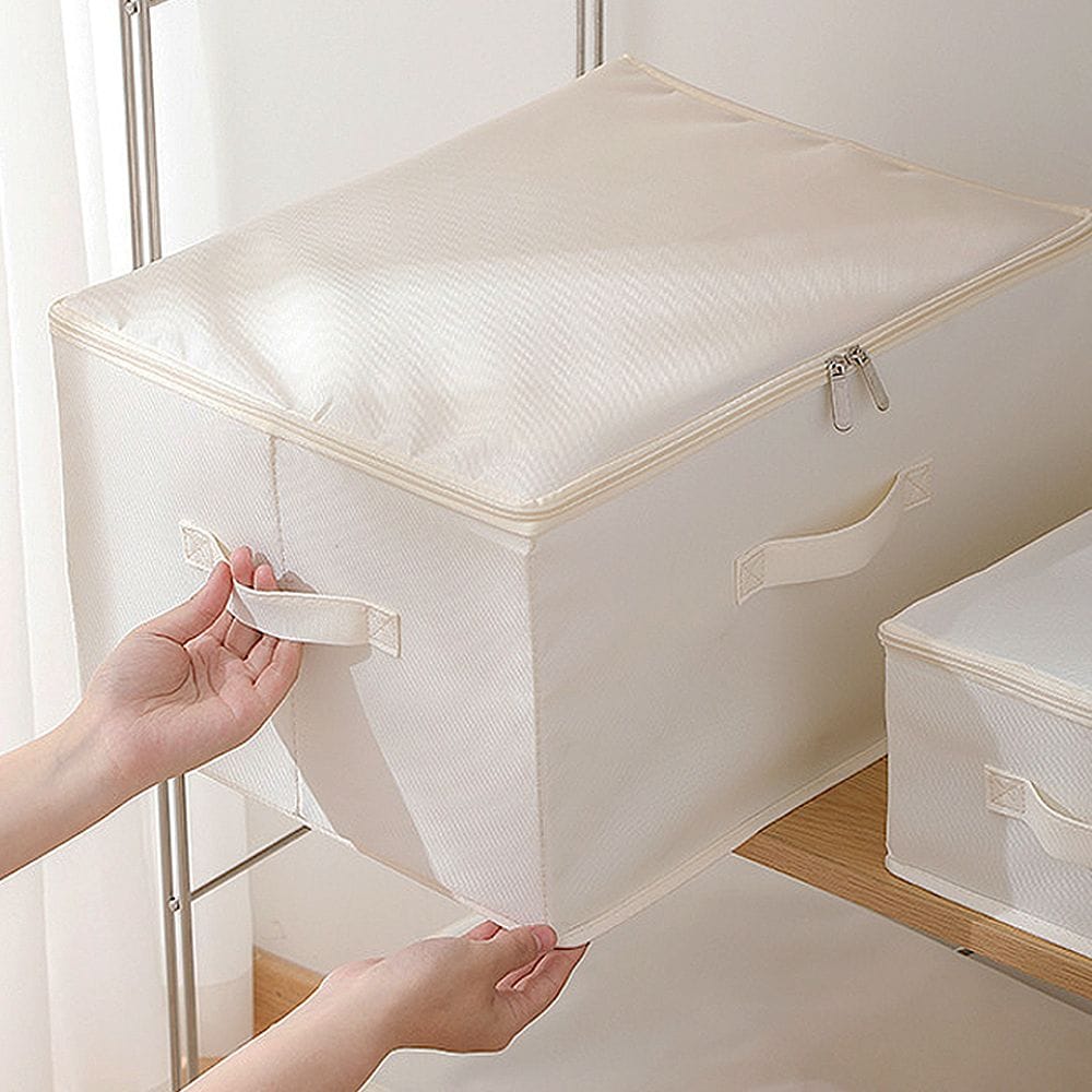 더그란데 패브릭 리빙박스 수납함 옷보관함 이불보관함 정리함 파우치 이불가방 3size