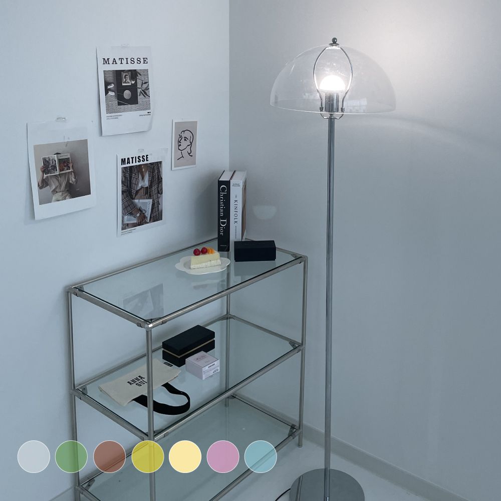 레나에너지 LED 아크릴 머쉬룸 장스탠드 거실 스탠드 조명 150cm 7colors(빛색상변경)
