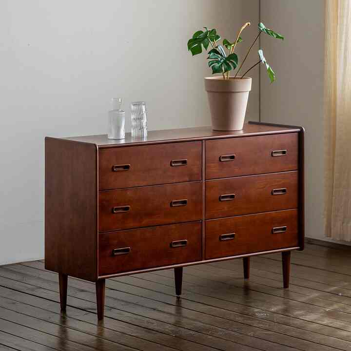 Liv ウッド キャビネット 02 ワイドタイプ［2色］