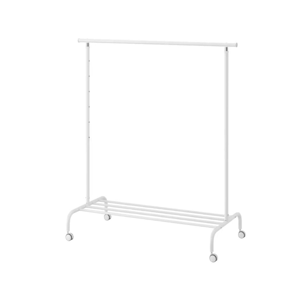 이케아 리가 철제 화이트 옷걸이 헹거 