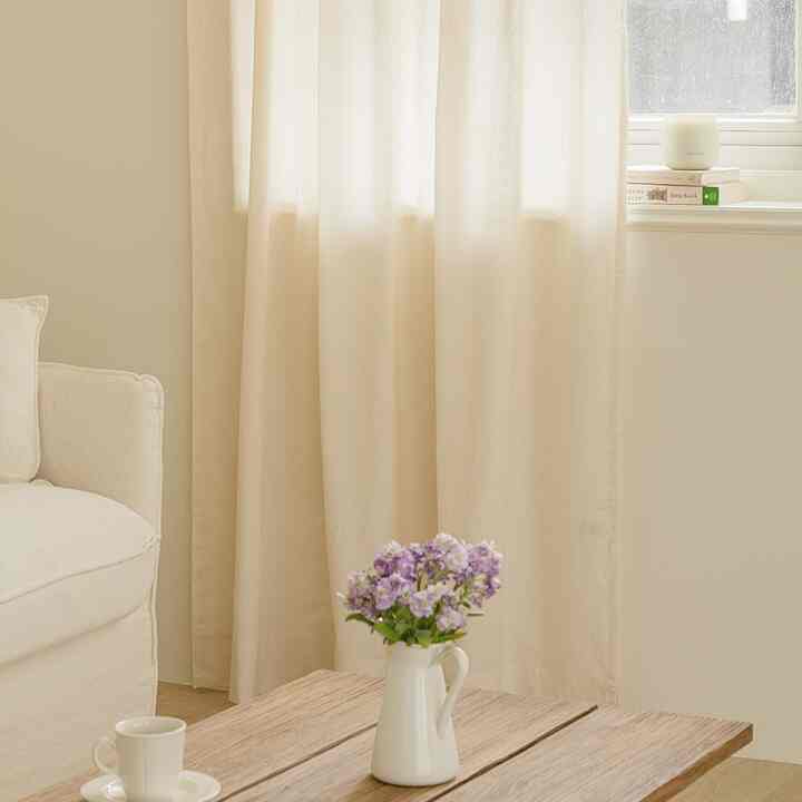 ナチュラル 目隠し カーテン［2サイズ］