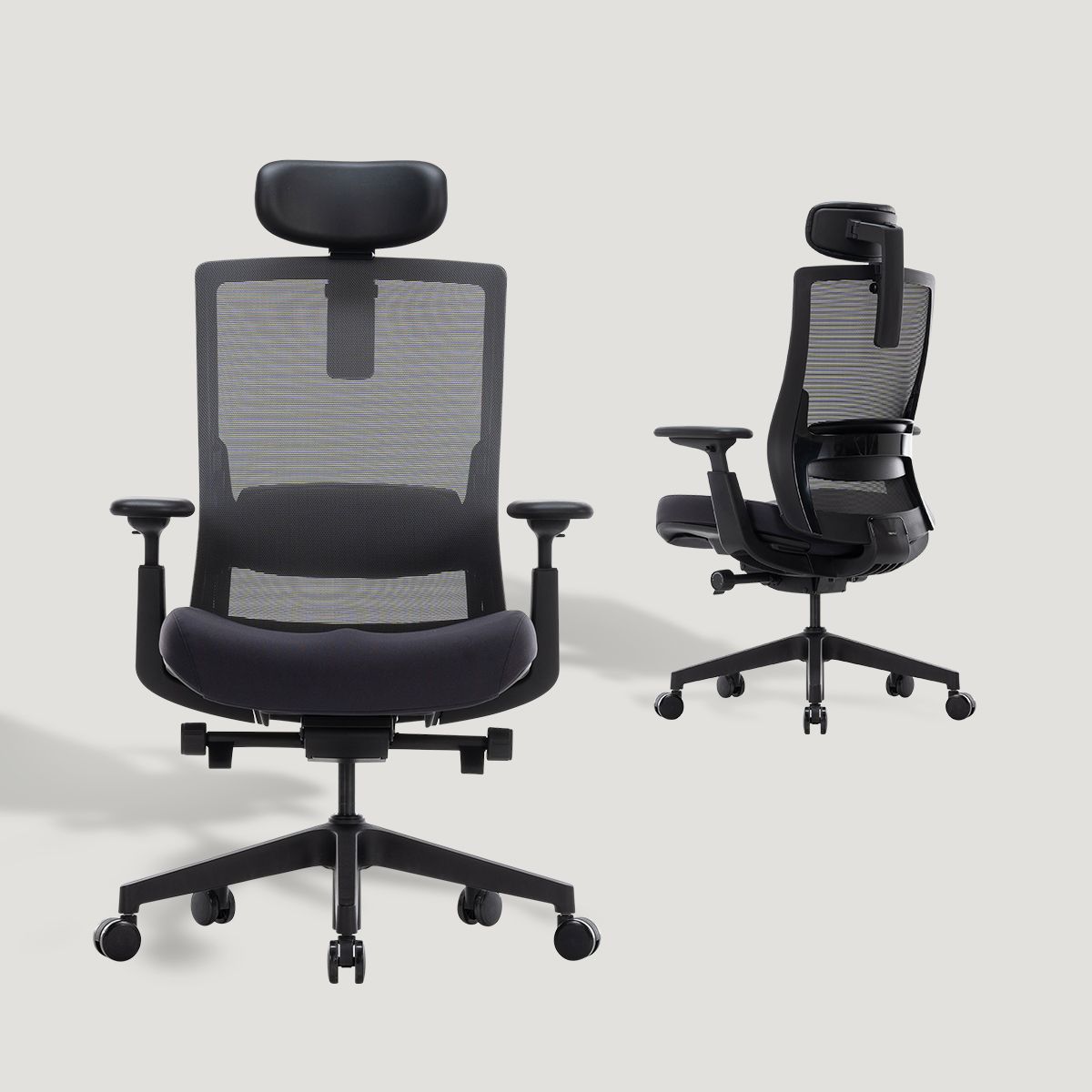 리바트하움 뉴 테크닉 의자 싱글헤드형 블랙쉘 