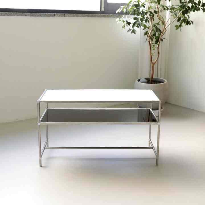 モジュールシェルフ ガラス ローテーブル