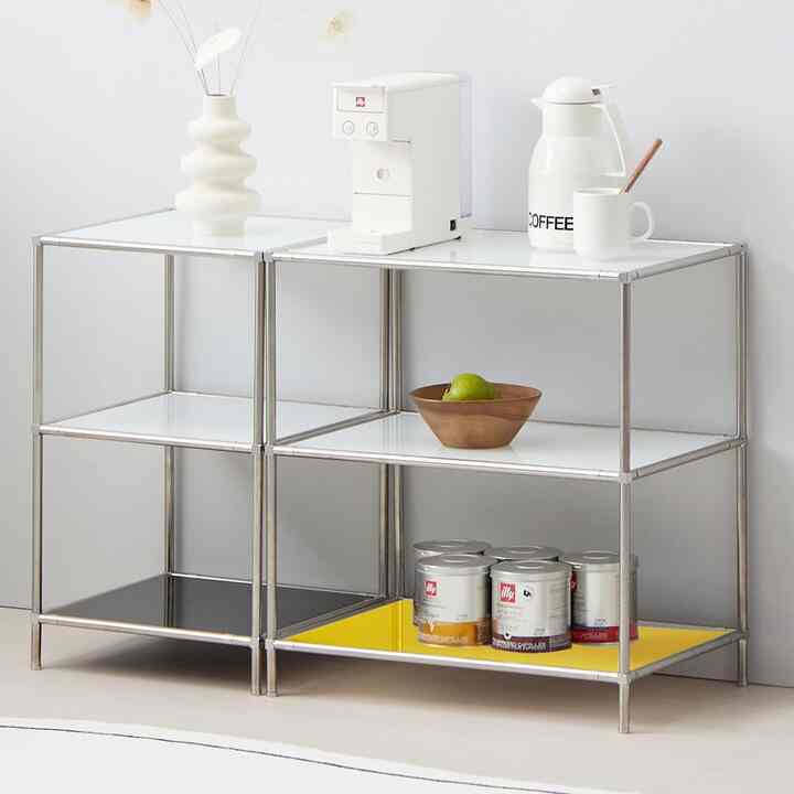 3段 モジュール ガラス  ラック［2サイズ］