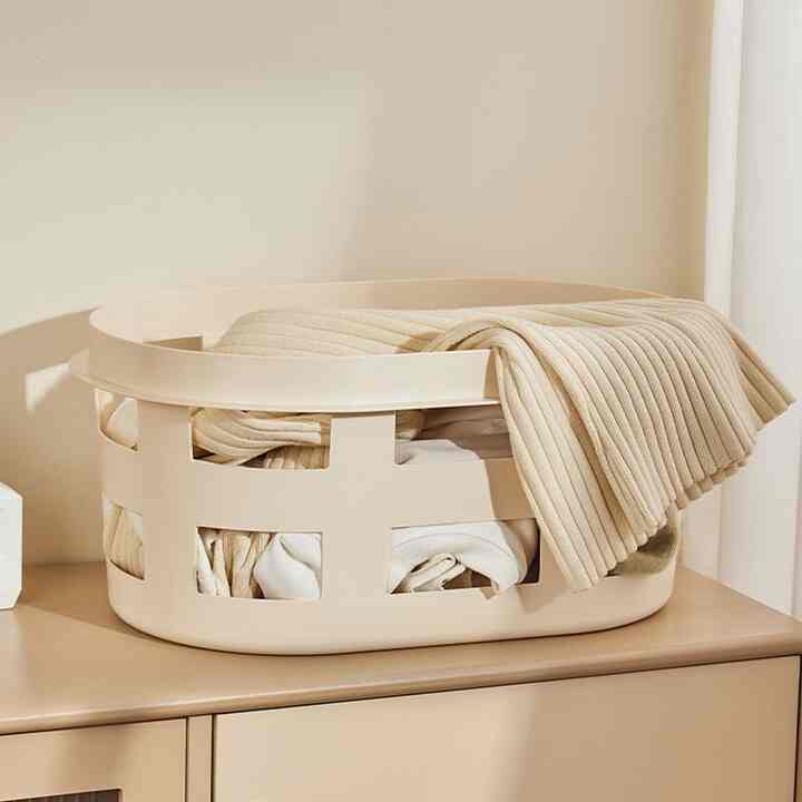 クリームランドリーバスケット