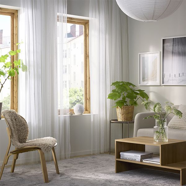 이케아 LILL 망사커튼 280x250cm 