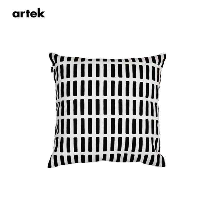 SIENA シエナ クッションカバー ホワイト／ブラック 40ｘ40 cm