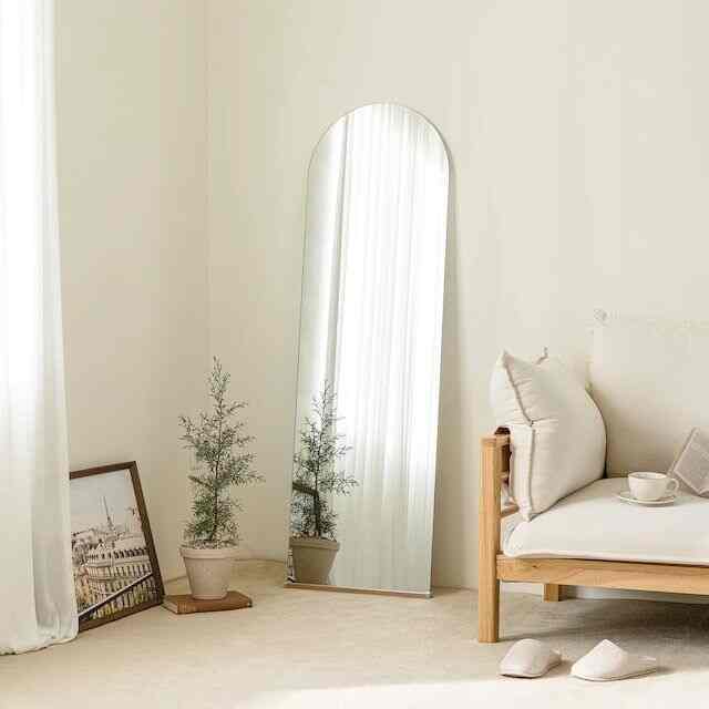 アーバンアーチ型 ノーフレーム全身鏡［4サイズ］