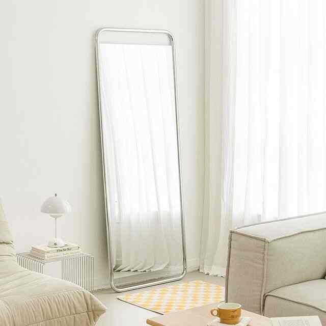 イプ ミッドセンチュリー スチールフレーム 全身鏡［2色・2サイズ］