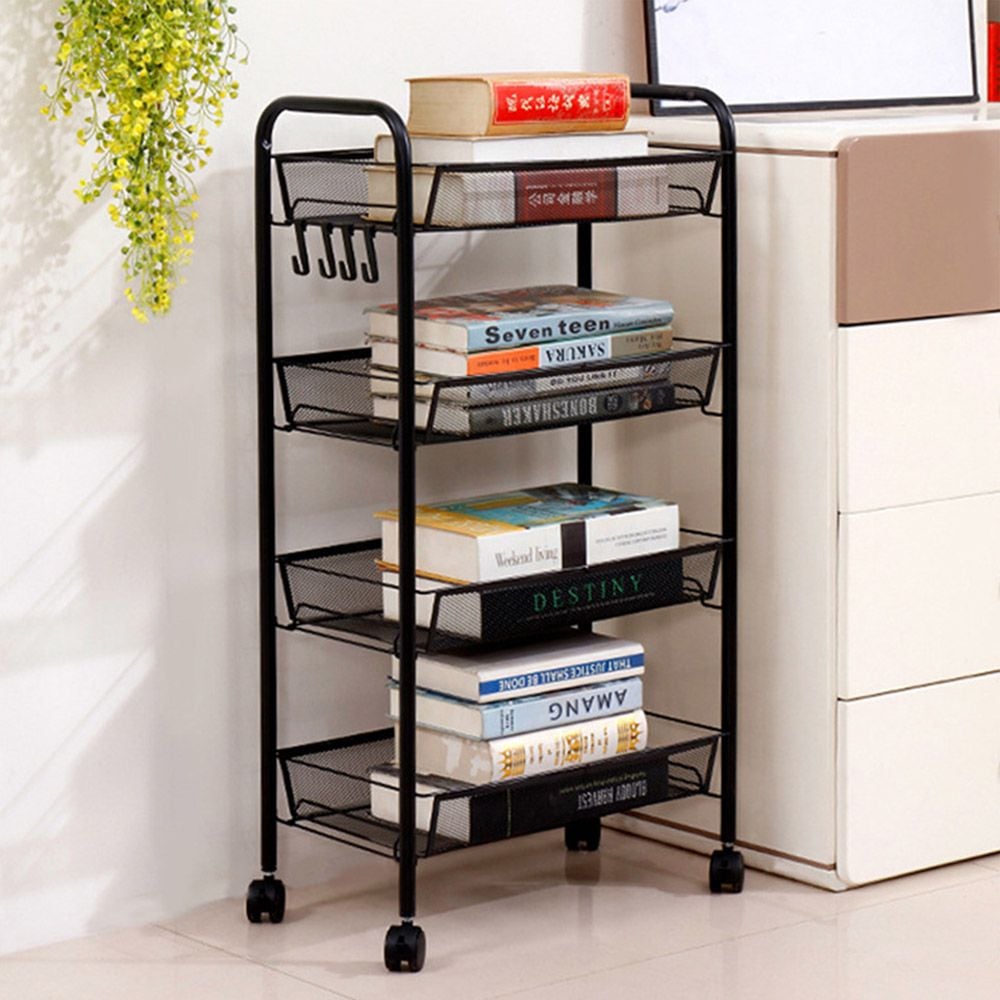 [오늘출발][신상품]마켓플랜 라이트 메쉬 철제 트롤리 4단