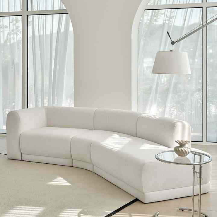 BOLD モジュール 4人掛け ラウンド カウチ ファブリックソファ