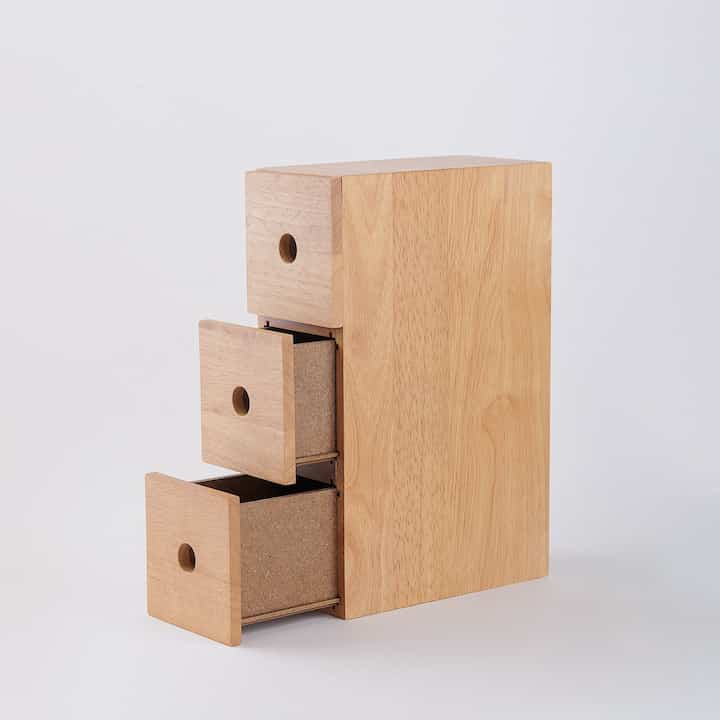 木製小物収納３段