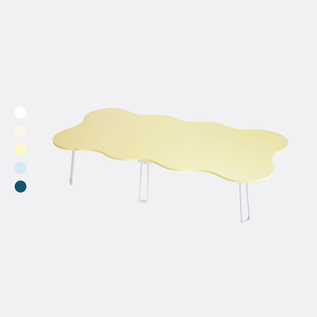 [신상품] 스토리퍼니쳐 비스킷 E0 LPM 9파이 접이식 웨이브 거실 테이블 1600