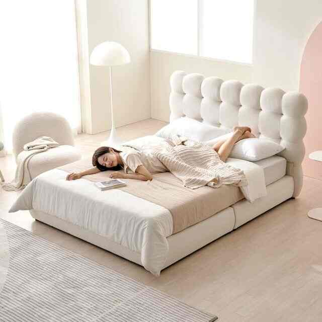 cloud バブル ファブリック ファンデーションベッドフレーム［2サイズ］