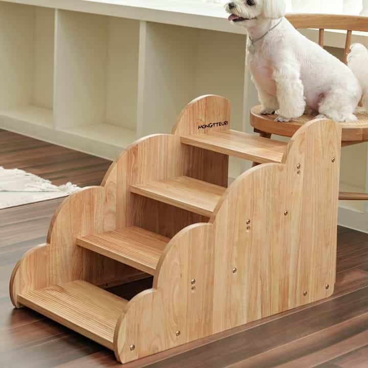 木製 ペットステップ（犬猫用・滑り止め）［1色・1サイズ］