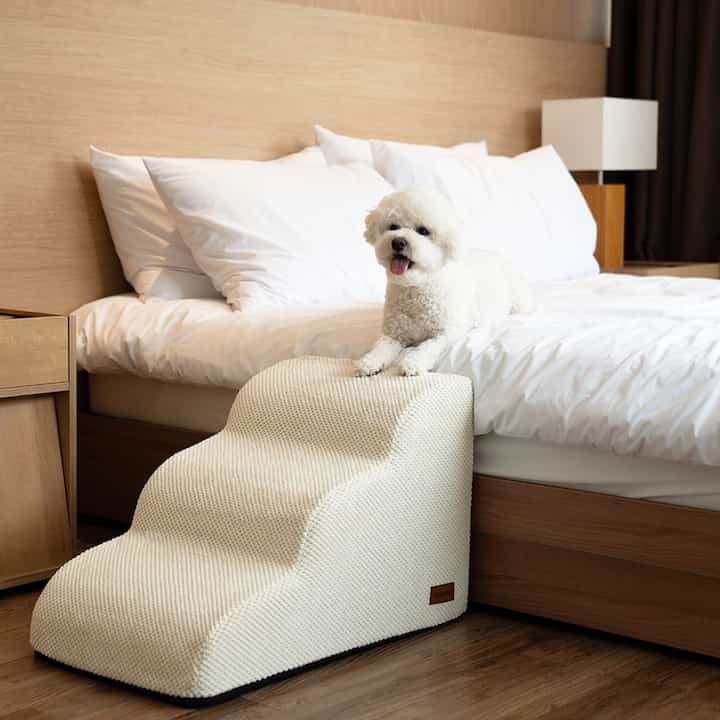 クモ ファブリック ペットステップ 3段［7色］