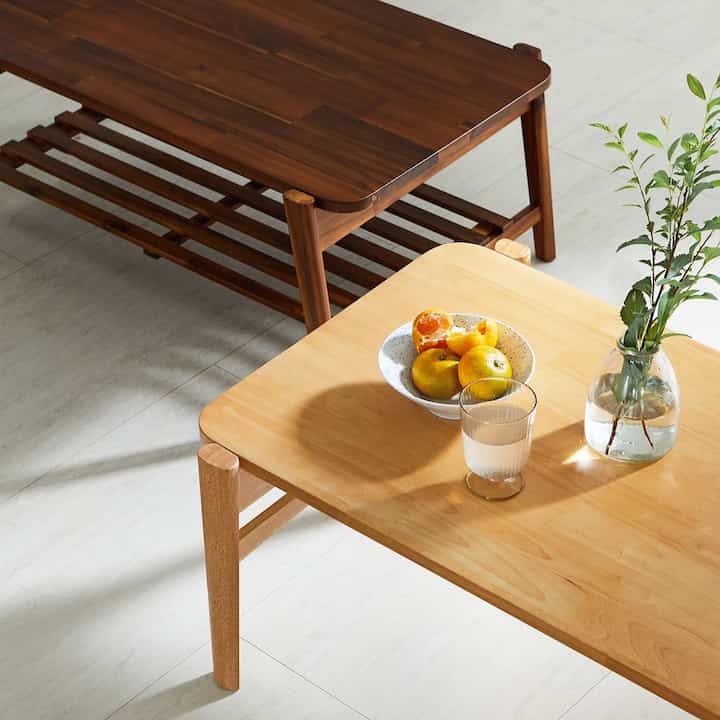 Solid Wood Foldable Low Coffee Table