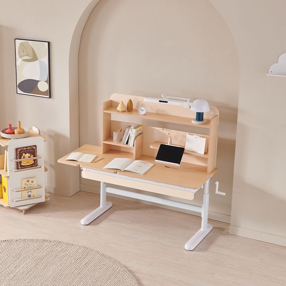 위드그로우 익스텐션 조이 확장형 높이각도 조절 학생 책상(전면책장포함)