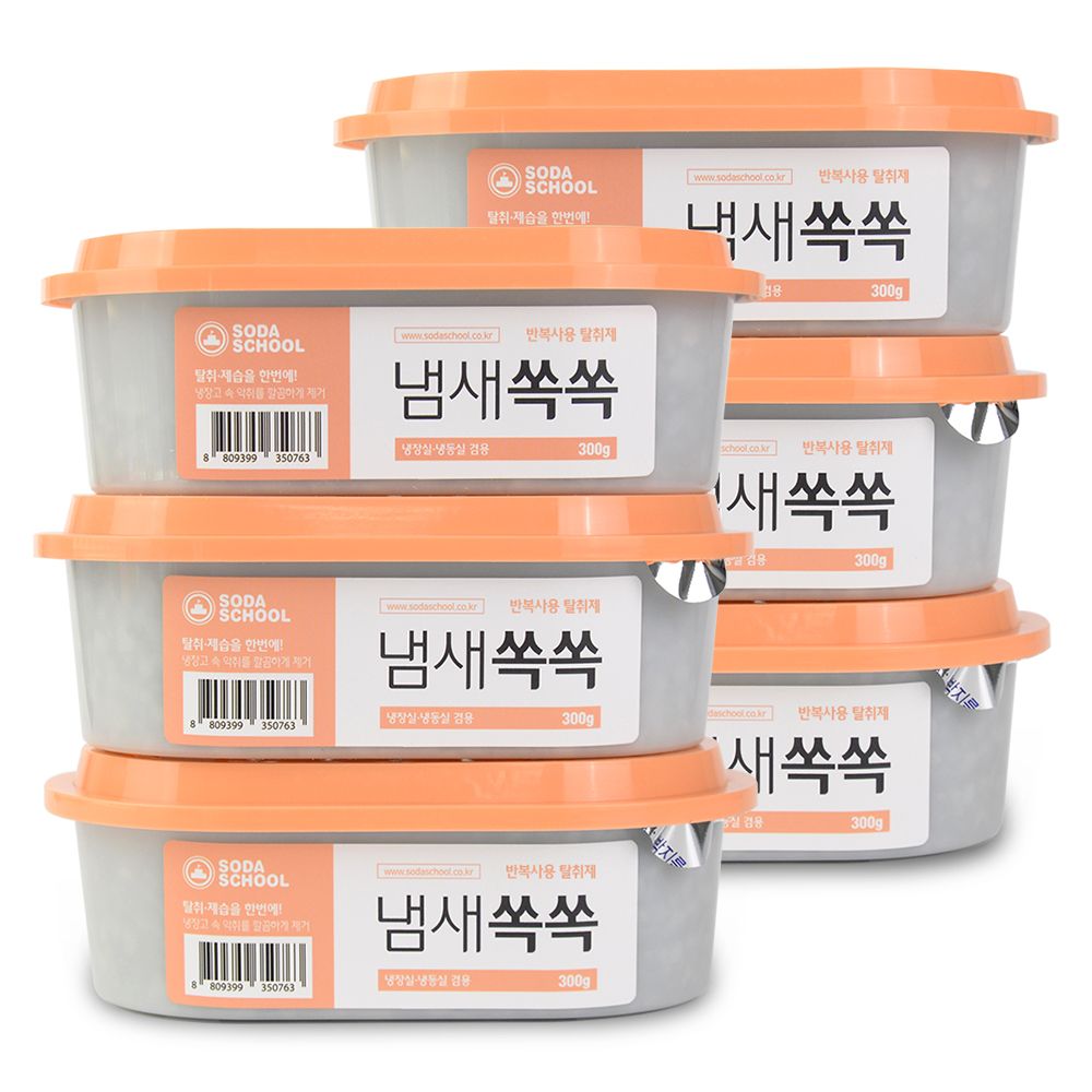 소다스쿨 반복사용 냄새제거제 냄새쏙쏙 탈취제 6개