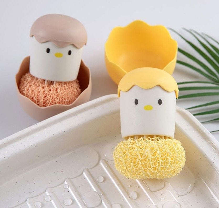 [오늘출발][신상품]러블랭협력사 병아리 핸디형 세척솔 주방수세미