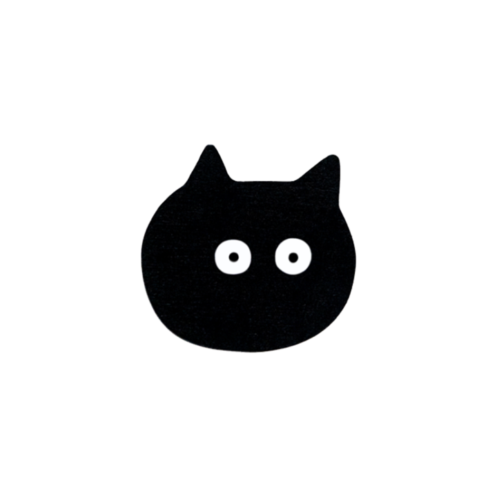 BLACK CAT ウッドマグネット
