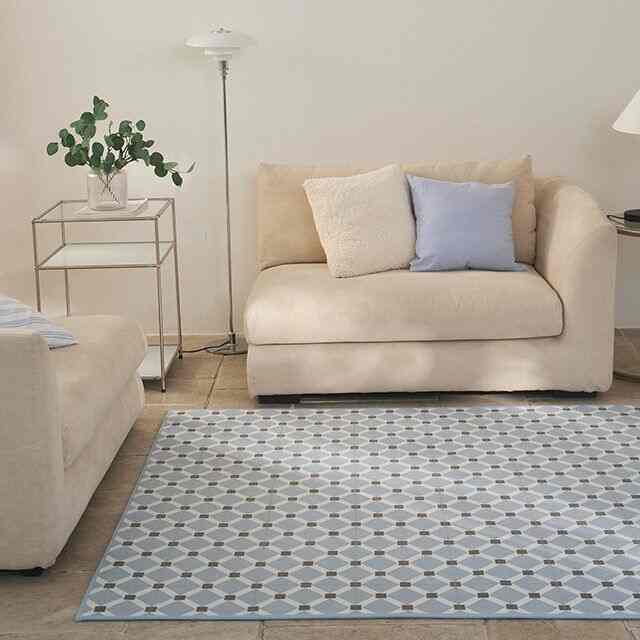 ROMANCE SQUARE TILE はっ水ラグ［2色・2サイズ］