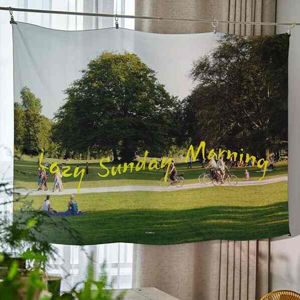 Lazy Sunday サテン ファブリックポスター［4サイズ］