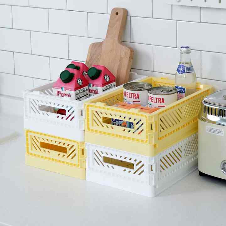 折りたたみ収納ボックス S［12色］