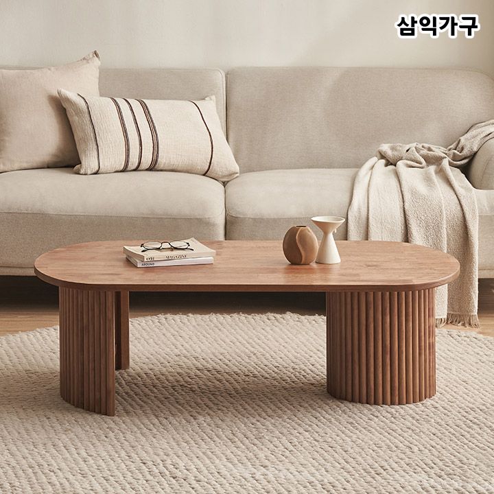 삼익가구 로디 원목 템바보드 소파테이블 