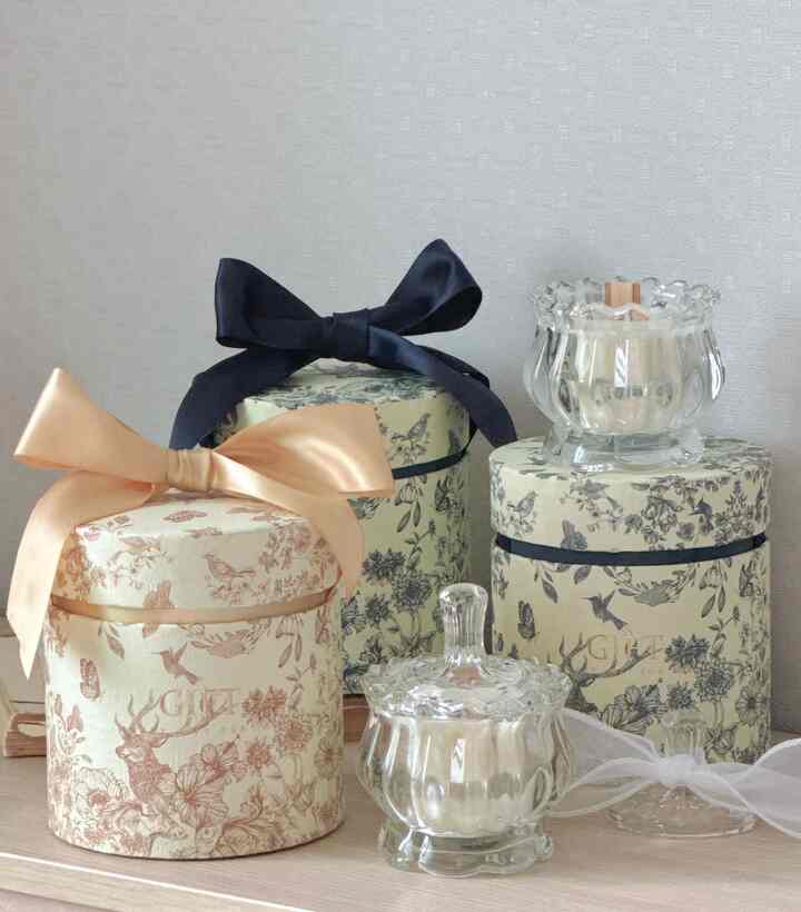 ガラスキャンドルセット