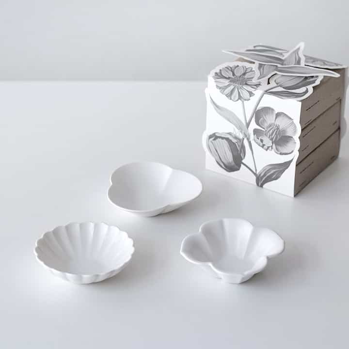 Mujagi Petal Ceramic Dish 3-Piece Gift Set (3-Piece)